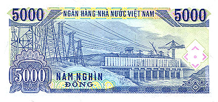 Banknote Vietnam back