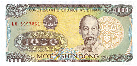 Banknote Vietnam front