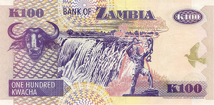 Banknote Zambia back