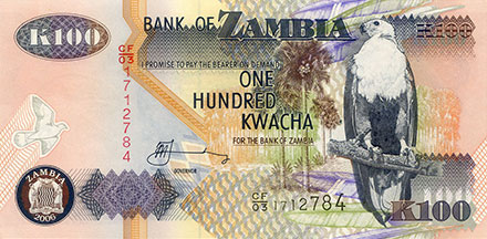 Banknote Zambia front