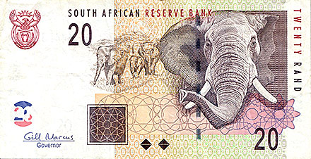 Banknote Zuid-Afrika front